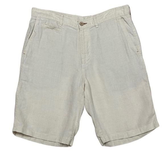 Tommy Bahama Relax Natural Linen 11”‎ Shorts Size 34 - Picture 1 of 5